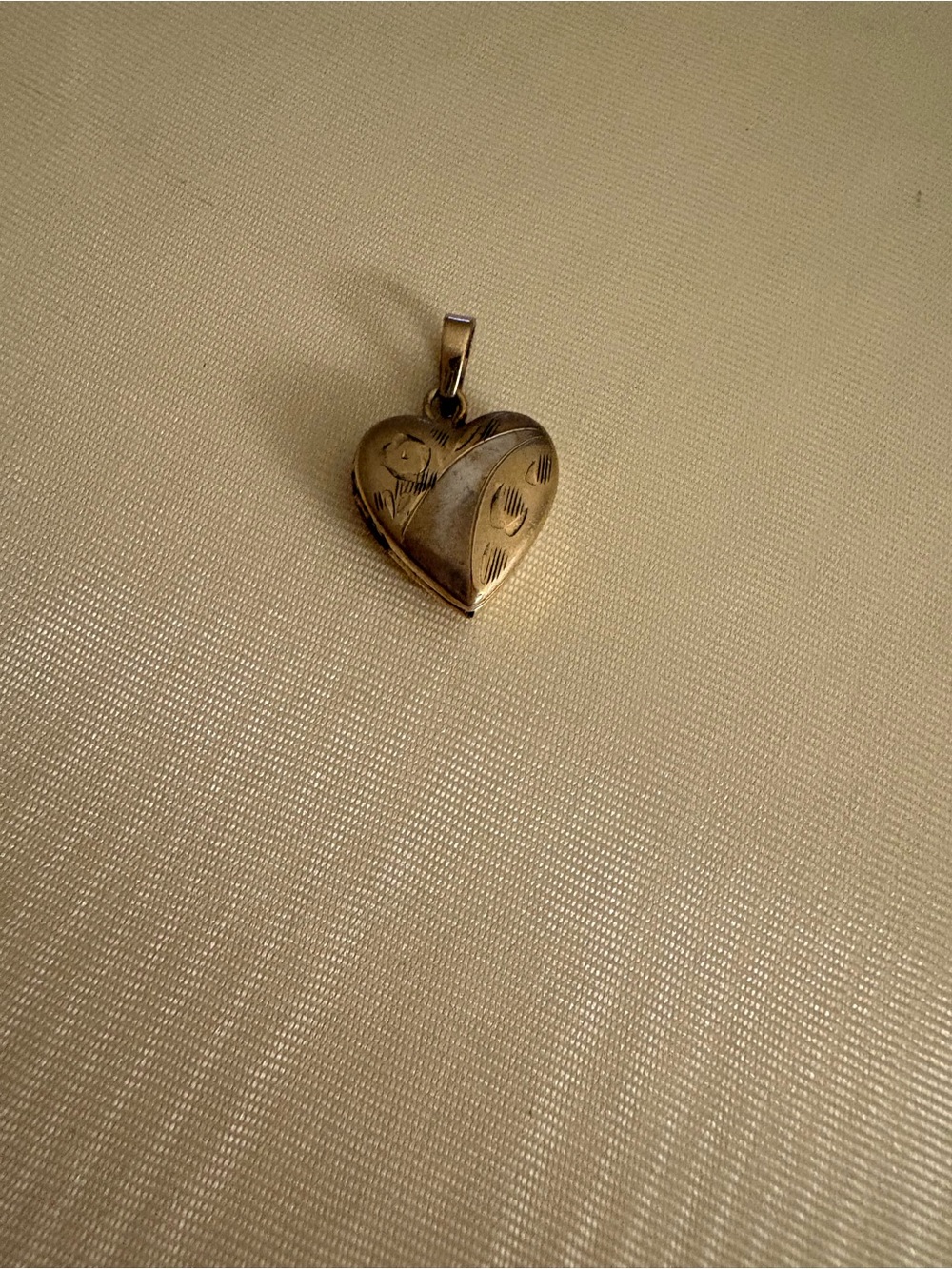 14K Gold Filled Tiny Heart Locket Pendant